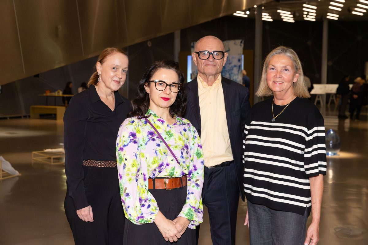 Elisabeth Pacher (Creative Europe Desk Austria)), Andreja Hrikernik (Kunsthaus Graz), Georg Schöllhammer (Office Ukraine), Kathrin Kneissel (BMWKMS) © Thomas Raggam